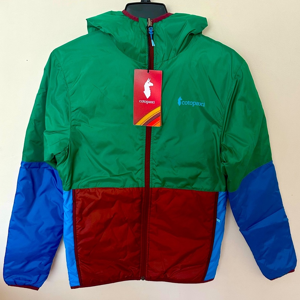 NWTs Cotopaxi Teca Cálido Hooded Insulated Reversible Jacket. Men’s XS